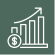 icon of sales report increasing